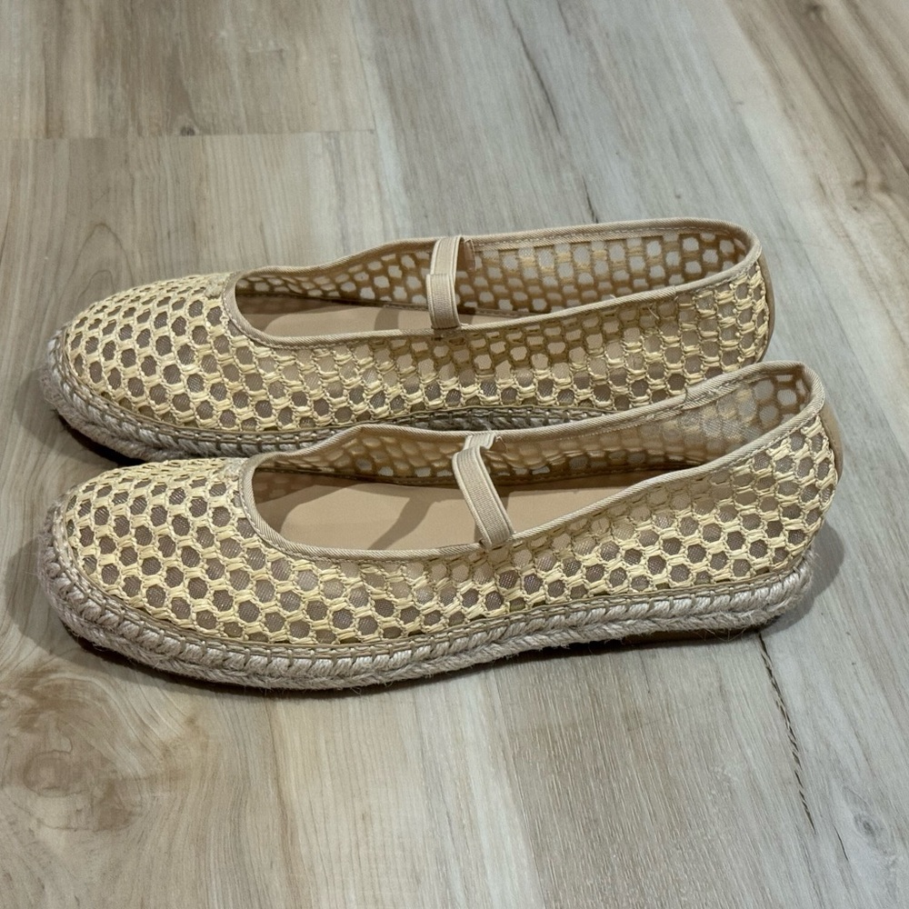 Women's Beige Espadrille Flats